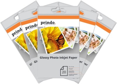 100 Blatt Fotopapier DIN A6 10 x 15 cm 180 g/m² weiß glossy glänzend Cast Coated