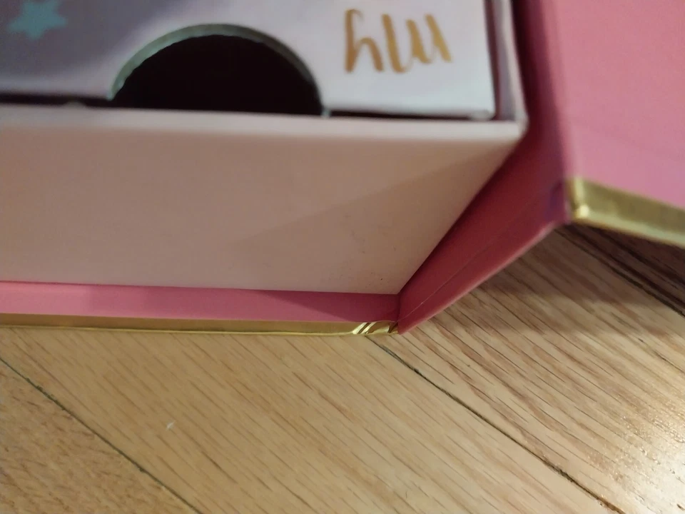 Caja de Memoria de Recuerdo BABY GIRL para 1er Hito 9 CAJONES Rosa y Dorado Usada en Excelente Condición Foto 4 de 4