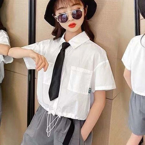 For Kids Solid Color Elastic Necktie School Uniform Tie Children Tie