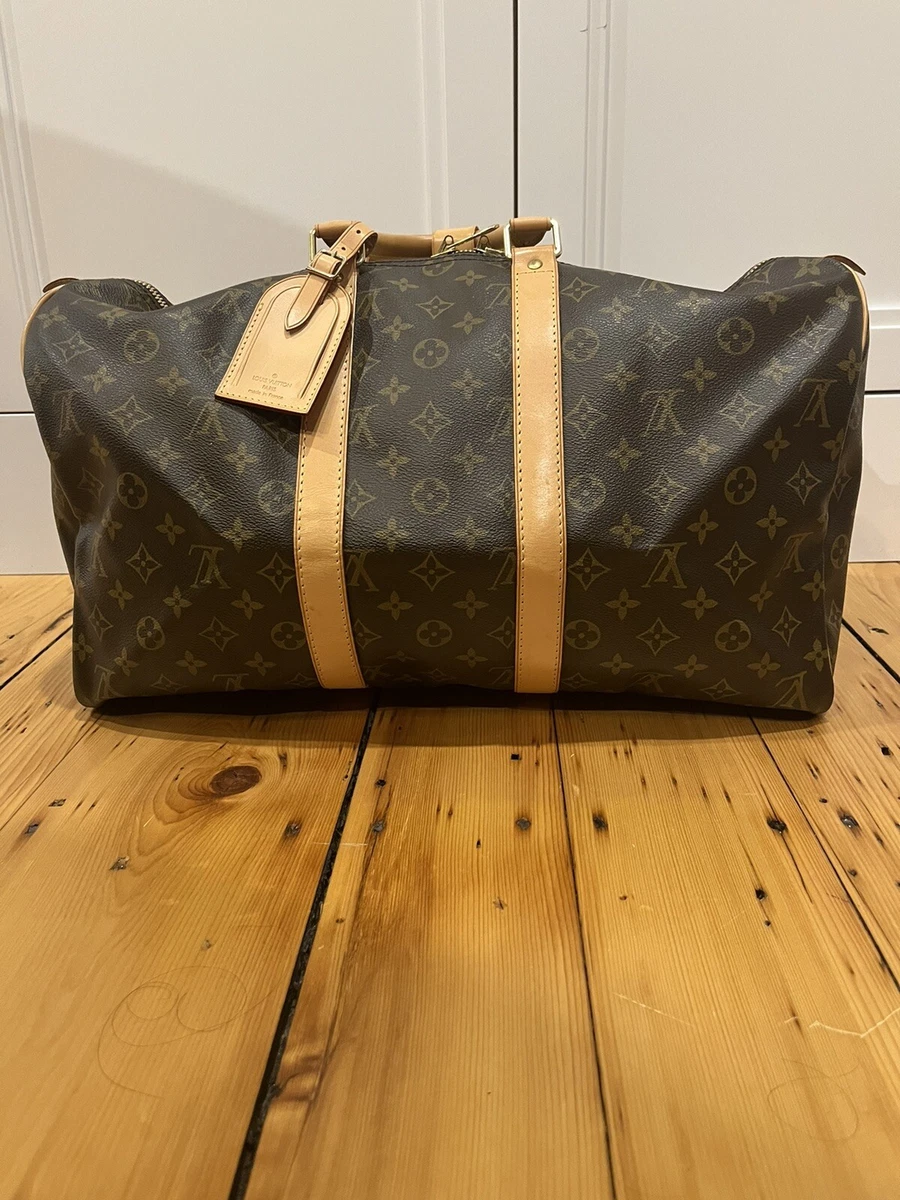 Gorgeous Authentic Louis Vuitton Monogram Keepall 50 Duffle Bag