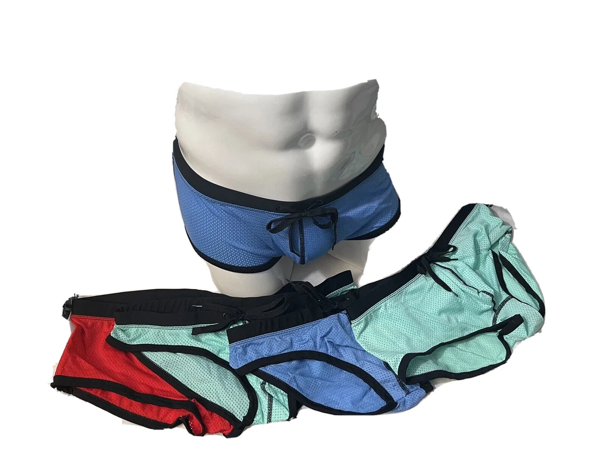 Cheap Undies Pool Boy Mesh Swim Bikini Blue Only Sz XL NWT New