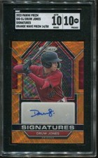 2023 Druw Jones Auto SGC 10 Panini Prizm Orange Wave /50 #SIG-DJ Diamondbacks