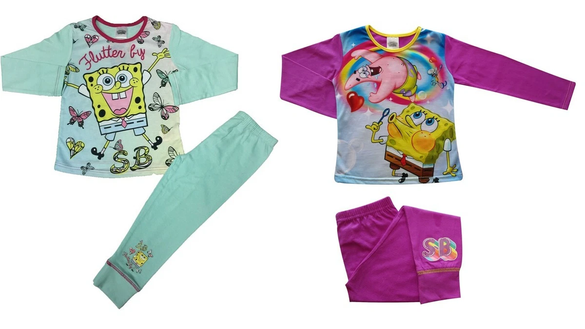 Spongebob pajamas for girls clearance