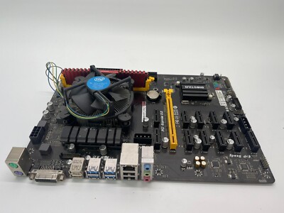 Biostar TB250-BTC PRO VER:6.0 Motherboard + Celeron CPU + 4GB DDR4