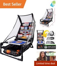 Compact 21" Indoor Basketball Arcade with Electronic Scoreboard for All Ages