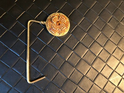 Purse Hanger/Hook with Amber Crystals