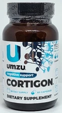 UMZU CORTIGON Cognitive Support Dietary Supplement 60 Capsules New Exp 08/2025
