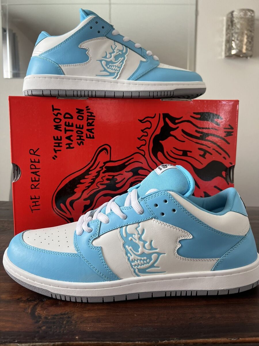 Warren Lotas Reaper Dunk UNC Electric Blue Shoes Size 12.5 Warren Lotas Reaper Dunk UNC Electric Blue Shoes Size 12.5