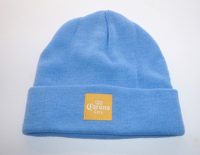 Corona Strick Mütze unisex onesize Blau Winter Kopfbedeckung Warm NEU