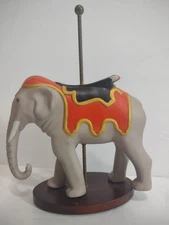 Vtg Franklin Mint Treasury Of Carousel Art ELEPHANT Porcelain Figurine      A7A