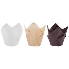 200 StüCk Tulpe Cupcake Back Becher, Muffin Baking Liner Halter, Rustikale 8262