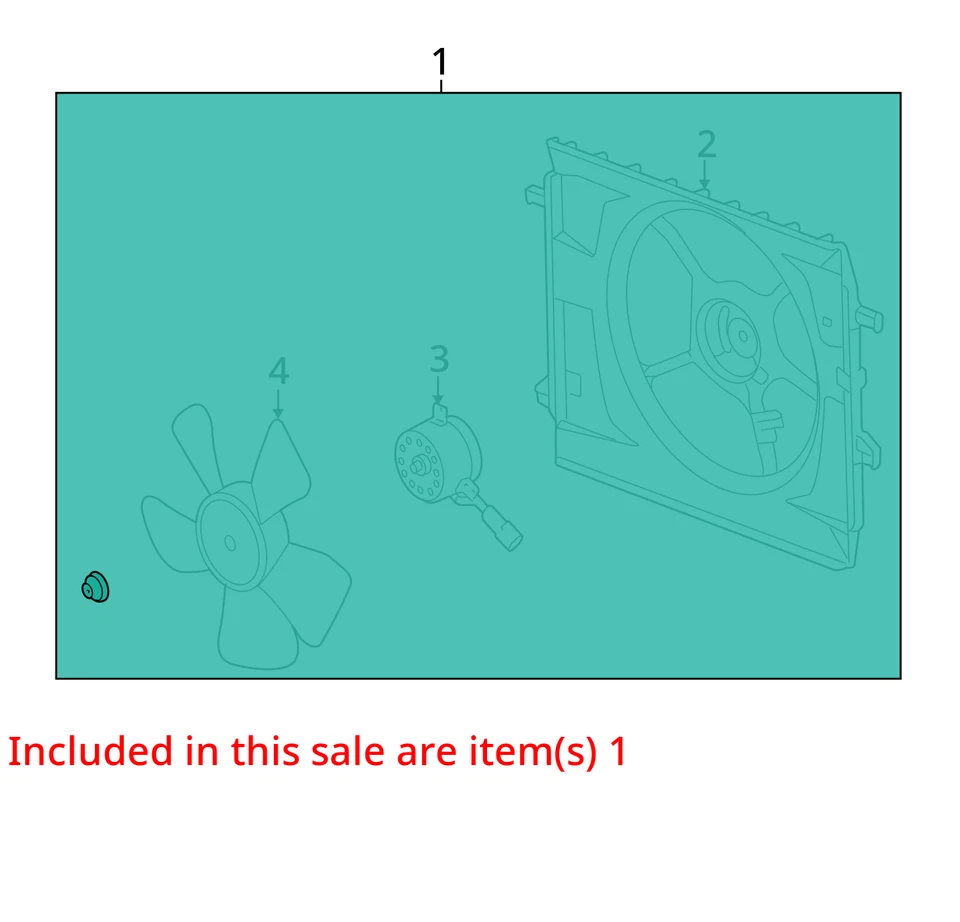 Radiator Fan Motor Fan Assembly Fits 06-10 SOLSTICE 65461 Foto 3 de 4
