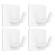 Adhesive Hooks Heavy Duty Shower Wall Stick On Hooks Waterproof 2 Extra Adhesive