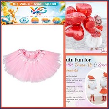 Matching Pink Tutu Skirt for Girls Ballet Dance Toddler Kids Tulle Party Costume