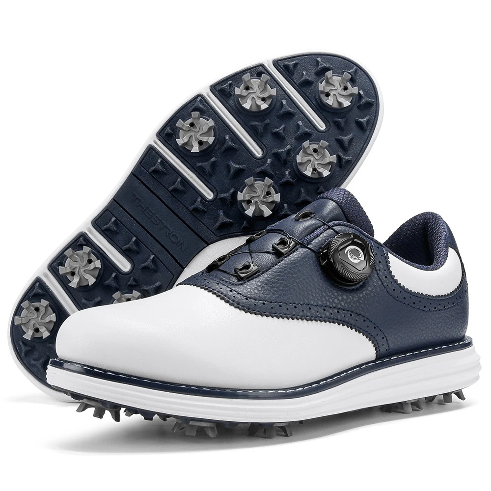 Scarpe da golf uomo professionali a punta sneakers impermeabili punta anticollisione