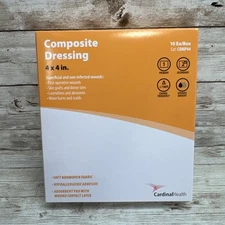 Composite Wound Dressing Cardinal Health Wound Care 4" x 4" - 10ea *See Date*