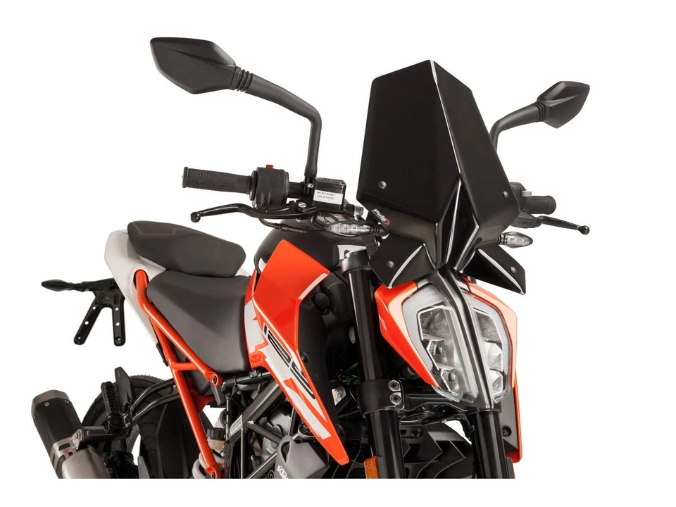 Puig Nueva Generación Pantalla Deportiva Parabrisas Luz Humo para KTM 125 Duke (17-23) Foto 4 de 4