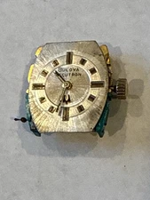 Bulova Accutron 214 Tuning Fork Watch Complete Movement w/ Dial & Hands – AS/IS