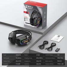 ONIKUMA GT828 Bluetooth Gaming Headset 4-Mode Wireless Over Ear Headphones with