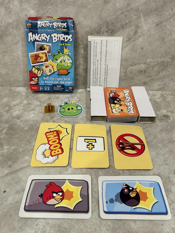 ANGRY BIRDS Card Game New In Box. UNO Mattel 2-5 Players 2011 Fast Shipping! VTG - Image 2 of 4
