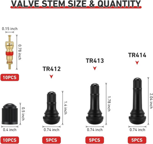 Valve Stem Removal Tool & Installer Kit - 15Pcs TR412/ TR413/ TR414...  - Picture 3 of 5