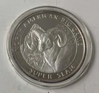 1oz Coin .999 Fine Silver American Hunt Club Super Slam "Bighorn Sheep"