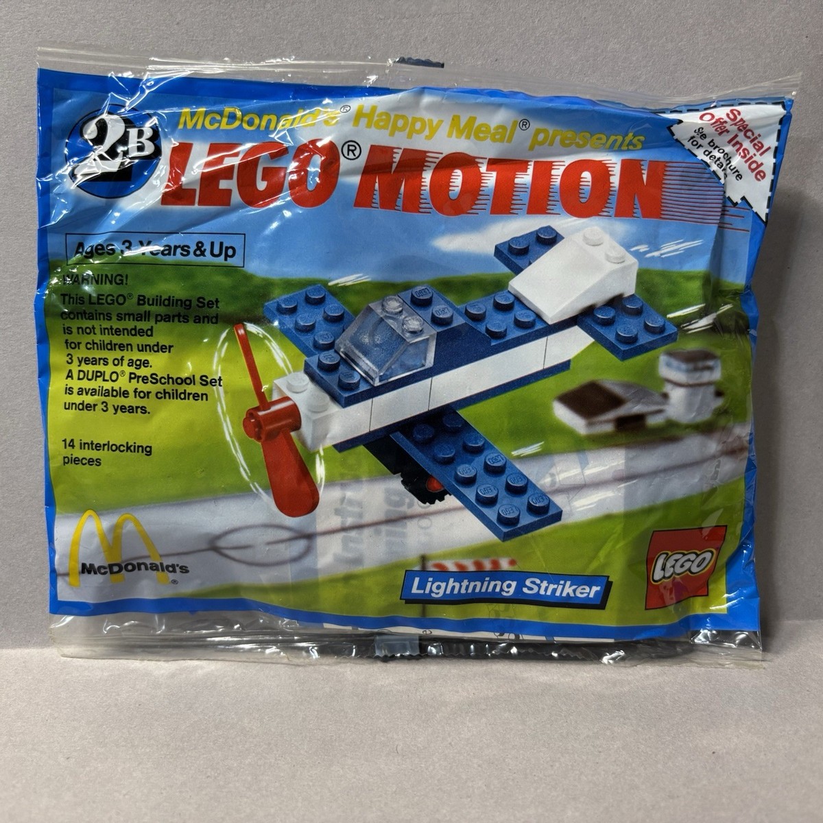 LEGO Classic McDonalds Happy Meal #2B Plane 1999 Lightning Striker