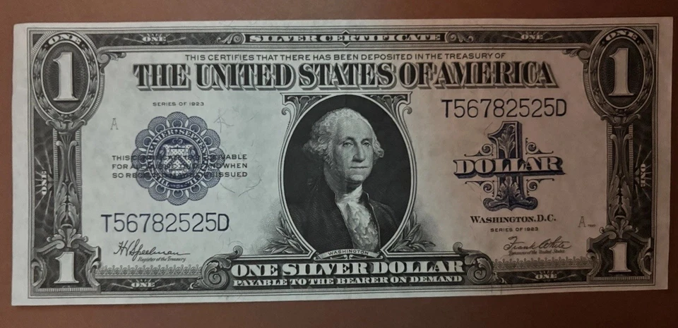 1923 Horse Blanket Large Size Silver Certificate Note - Image 2 of 4