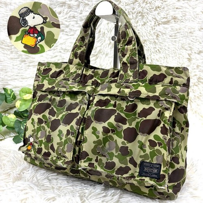 #ad #ad PORTER Yoshida x Snoopy peanuts JOE PORTER TOTE Bag Made in Japan Authentic $150.00