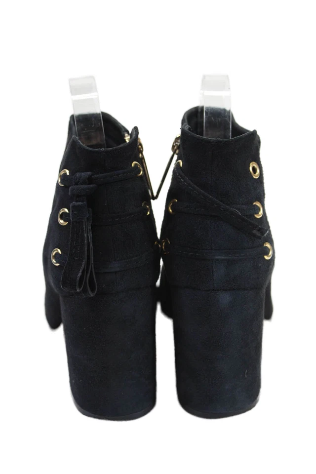 Rachel Zoe Womens Suede Leather Twiggy Ankle Boots Shoes Black Size 8.5 - Image 3 of 4