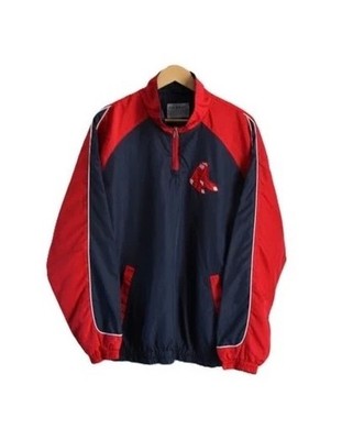 Red/Blue G-III Apparel Group x Bosten Red Sox MBL third zipper windbreaker L