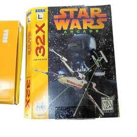 Star Wars Arcade Sega Genesis 32x Complete w/ Box and Instruction Manual 