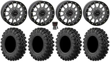 System 3 SB-5 Grey 14" Wheels 30" MotoRavage XL Tires RZR Turbo S / RS1