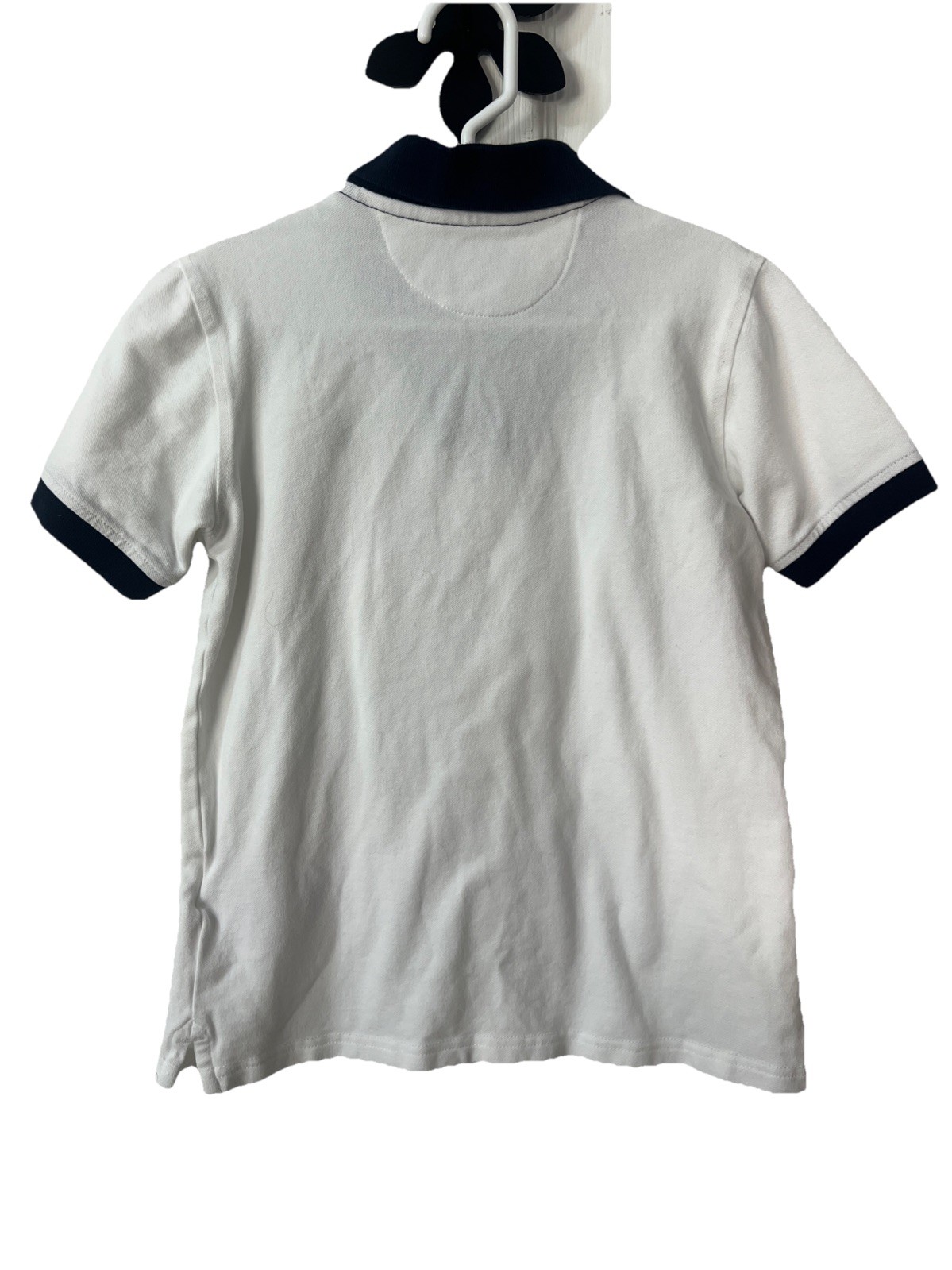 Brooks Brothers Boys' Cotton Blend Contrast Johnny Collar Pique Polo Shirt Sz 7Y image 2