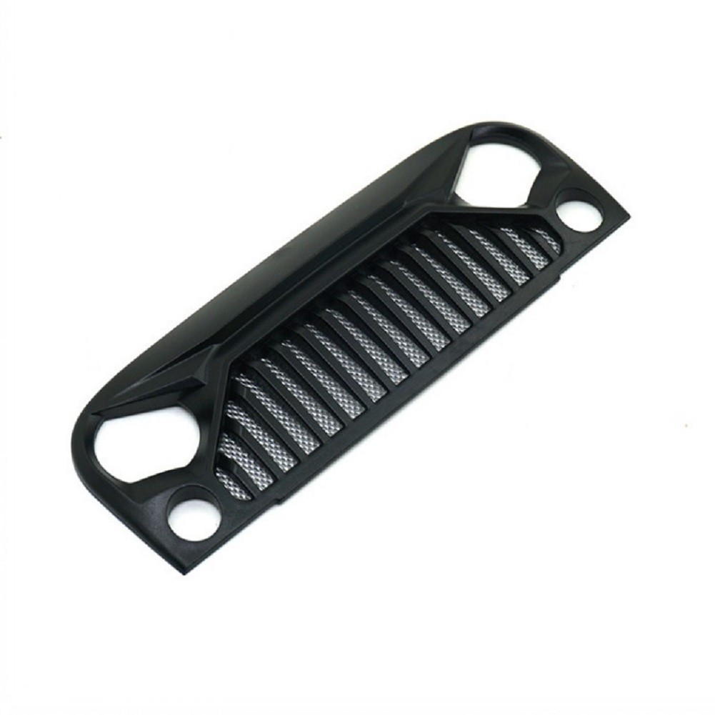 1/10 RC Car Black Hood& Front Air Inlet Grille Cover Parts For Jeep Wrangler G thumbnail 6