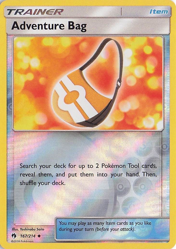 ✨Adventure Bag 167/214 - Reverse Holo - SM - Lost Thunder - NM