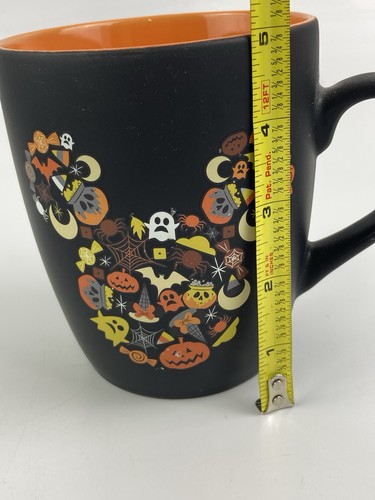 Disney Mug Mickey Mouse Black Matt/Orange Zrike Brands New - Picture 6 of 7