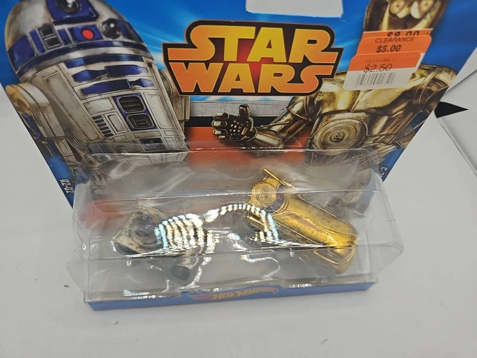 Star Wars Hot Wheels R2D2 R2-D2 y C3PO C-3PO VW autobús de arrastre y tapa de burbujas #CR1 Foto 3 de 4