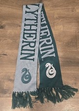 HARRY POTTER HOGWARTS SLYTHERIN Gray Green SCARF Snake Cold Winter 74x8" Univers
