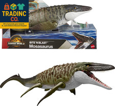 Jurassic World Rebirth Bite N Blast Mosasaurus Action Figure  Mini Dilophosauru