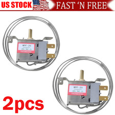 Fridge 2pcs Thermostat Refrigerator Cold Temperature Control Universal WPF-20 