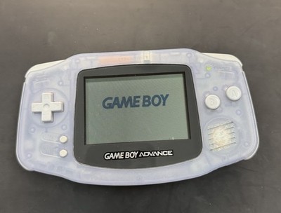Nintendo Game Boy Advance AGB-001 Clear Glacier Handheld System