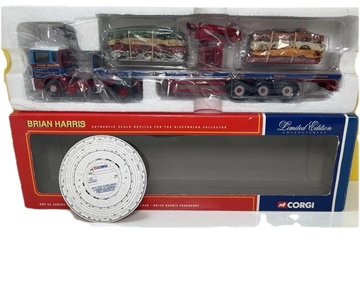 Corgi CC11910 ERF EC Flatbed with Crane – Brian Harris - 1:50 scale mint boxed - Image 3 of 3