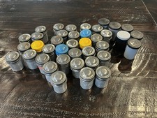 39 Empty Vintage 35mm Film Canisters Aluminum Plastic