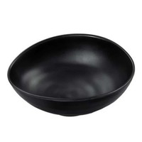 Salat Schale Melamin Oval Wellig Schwarz 17 Cm Medri - Restaurant SchüSsel