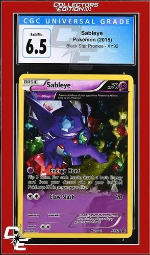 XY Black Star Promo Sableye XY92 CGC 6.5