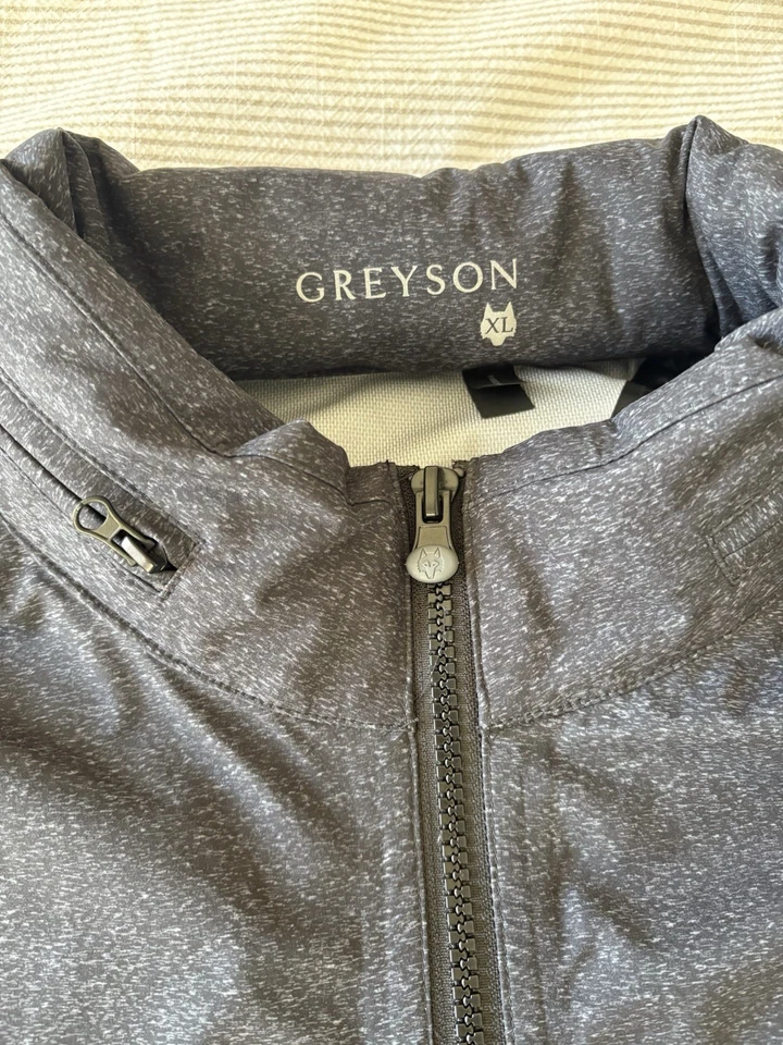 Greyson Tour Issue Chenoa II Men’s Golf Rain Jacket (XL, Charcoal Heather) - Image 3 of 4