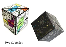 Set of 2-Shape Shifting Magic Fidget Cubes -Great stocking Stuffers!
