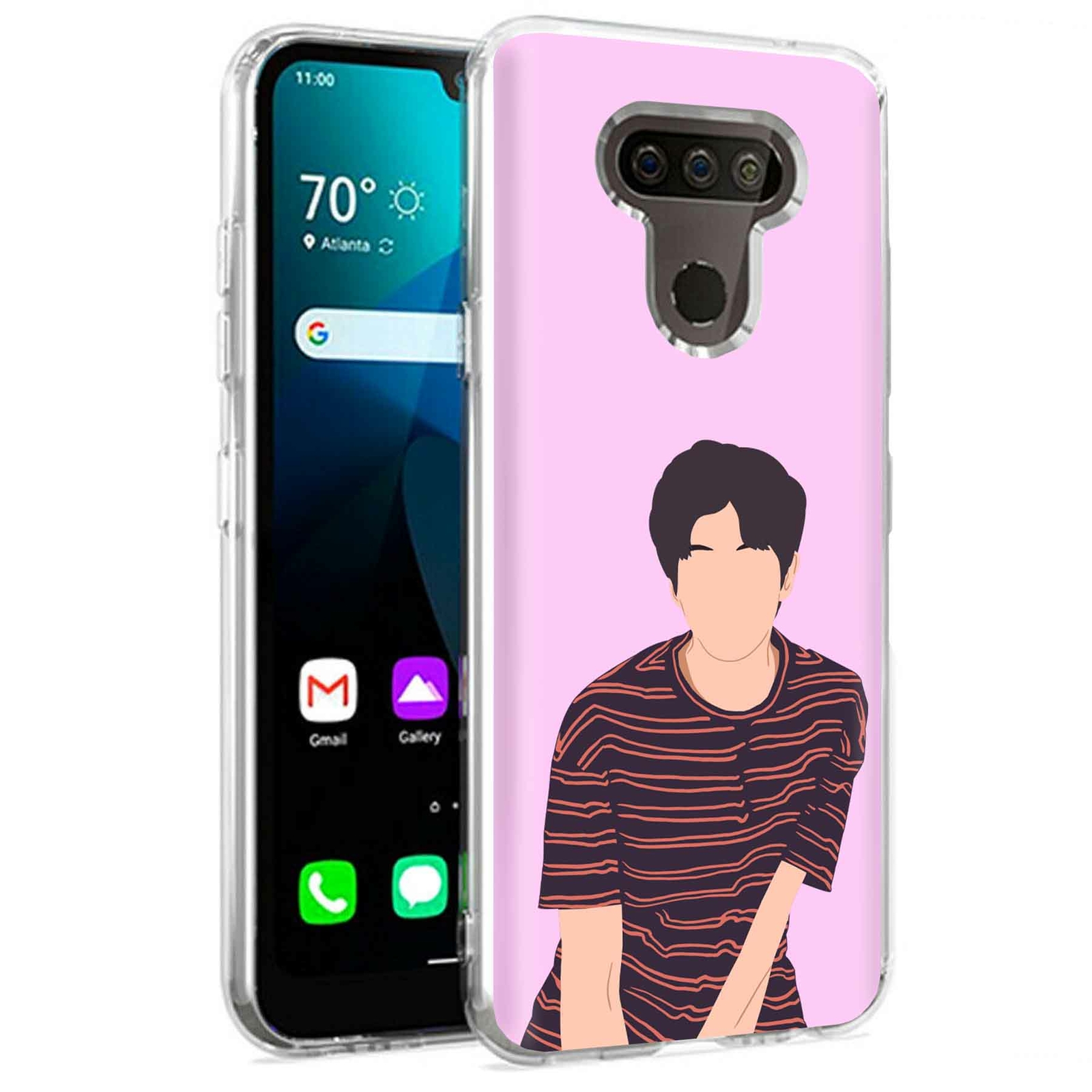 Phone Case for LG Harmony 4,Premier Pro Plus,K41, KPOP Bulletproof 4 Print