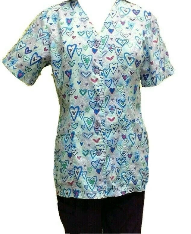 LOT of 5 Women's Medical Nurse Scrubs 2 Pants and 3 Tops Size Small Mix & Match - Image 3 of 4